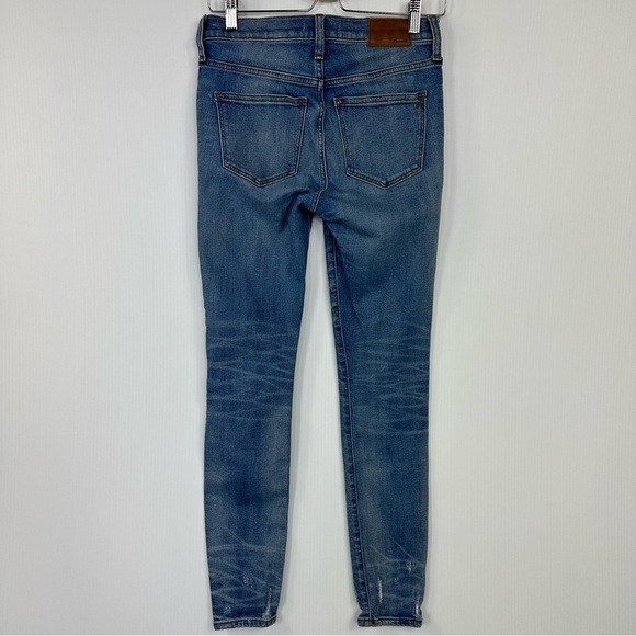 Madewell 9" High Rise Skinny Jeans Sz 26 In Destructed Hem Edition - Picture 6 of 17